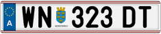 License plate of Austria, Regular plates