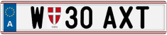 License plate of Austria, Regular plates