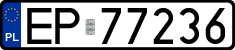 License plates of Poland, Regular car plates