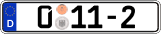 German license plate, Diplomatic