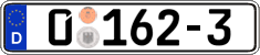 German license plate, Diplomatic