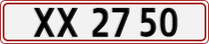 License plate of Denmark, Regular plates