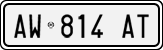 License plate of Italy, Cars (1994 year series)