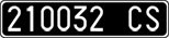 License plate of Italy, Cars (1927 year series)