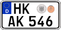 German license plate, Regular plates
