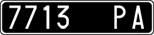License plate of Italy, Cars (1927 year series)