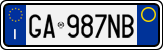 License plate of Italy, Cars (1994 year series)