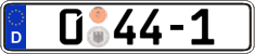 German license plate, Diplomatic