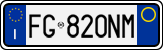 License plate of Italy, Cars (1994 year series)