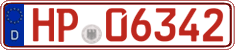 German license plate, Red license plates