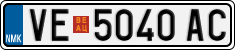 License plate of North Macedonia, Regular plates (2012)
