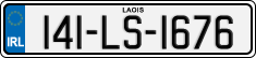 License plate of Ireland, Regular plates