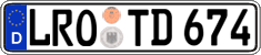 German license plate, Regular plates