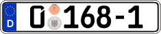German license plate, Diplomatic