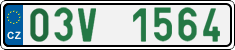 License plate of the Czech Republic, Oldtimers (2001)