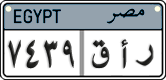 License plate of Egypt, Cars (2008)