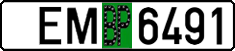 License plate Belarus, Provisional