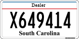 South Carolina, Dealer (X123456)