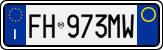 License plate of Italy, Cars (1994 year series)
