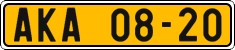 License plate of the Czech Republic, Commercial vehicles (1960)