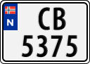 License plate of Norway, Trailers, motorcycles, special vehicles