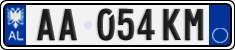 License plate of Albania, Cars (2011)