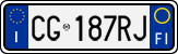 License plate of Italy, Cars (1994 year series)