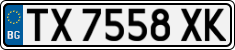 License plate of Bulgaria, Cars