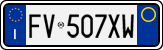 License plate of Italy, Cars (1994 year series)