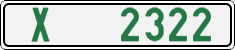 License plate of the Czech Republic, Dealer (2001)