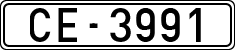 License plates of Spain, 1900 year series