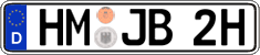 German license plate, Plates for oldtimers (type 