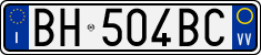 License plate of Italy, Cars (1994 year series)