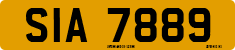 License plate of the United Kingdom, Northern Ireland (1966)