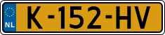 License plate of the Netherlands, Cars