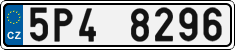 License plate of the Czech Republic, Cars (2001)