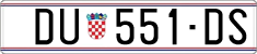 License plate of Croatia, Regular plates