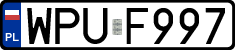 License plates of Poland, Regular car plates