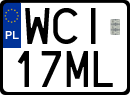 License plates of Poland, Special vehicles and motorcycles