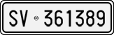 License plate of Italy, Cars (1927 year series)