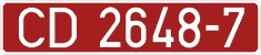 License plate Belarus, Diplomatic