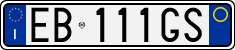 License plate of Italy, Cars (1994 year series)