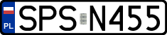 License plates of Poland, Regular car plates