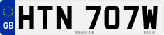 License plate of the United Kingdom, 1963 year system