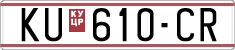 License plate of North Macedonia, Regular plates (1993)