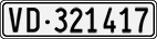 License plate of Switzerland, Cars