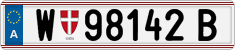 License plate of Austria, Regular plates