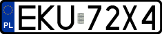 License plates of Poland, Regular car plates