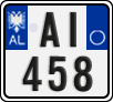 License plate of Albania, Motorcycles (2011)