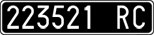 License plate of Italy, Cars (1927 year series)